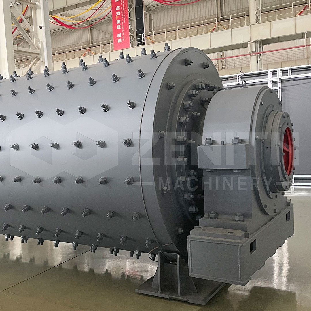 Large ball mill installation in a mineral processing plant